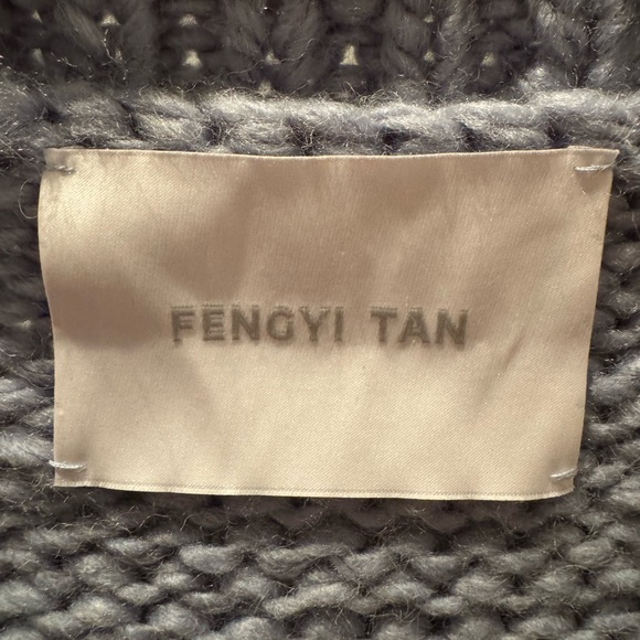 Fengyi Tan Blue Crochet Flower Cardigan - Picture 4 of 5